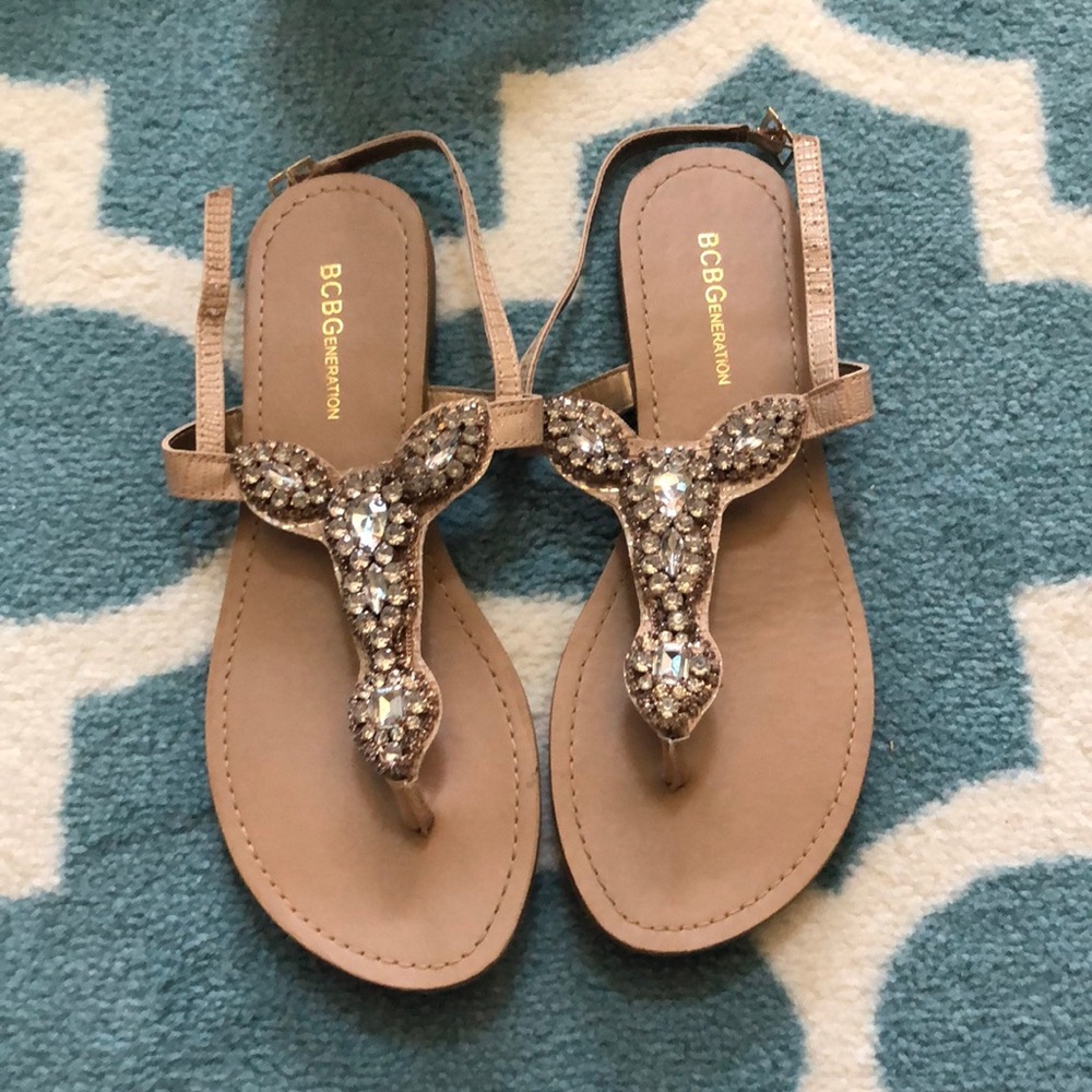 BCBG crystal Sandals